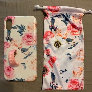 Loopy iPhone XR case Pink Rose Blossom